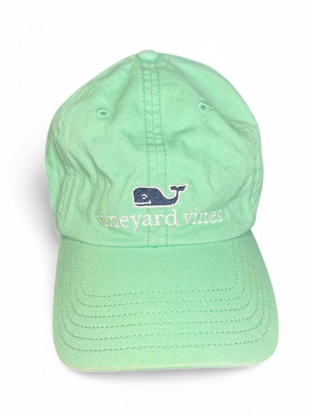Vineyard Vines Mint Green Whale Embroidered Baseball Cap
